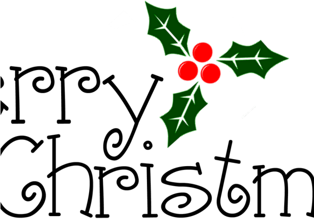 Merry Christmas Text Clipart Google - Transparent Merry Christmas Png (640x480), Png Download