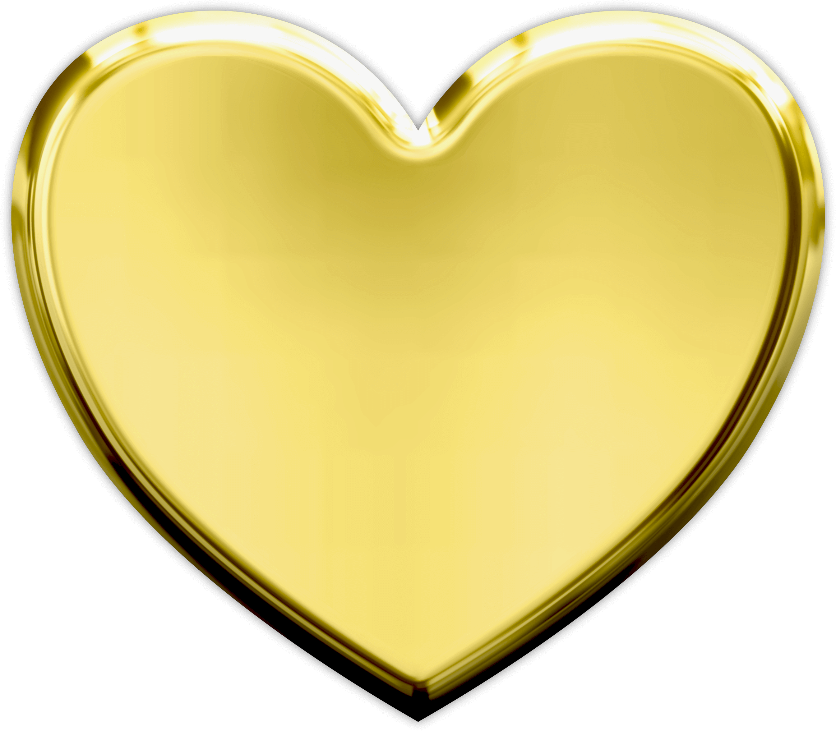 Heart Gold Clip Art - Portable Network Graphics - Png Download (2816x2408), Png Download