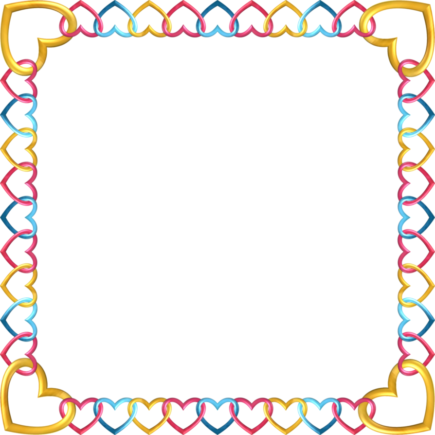 Square Frame Tropical 5 By Happyare - Number Page Border Clipart (894x894), Png Download