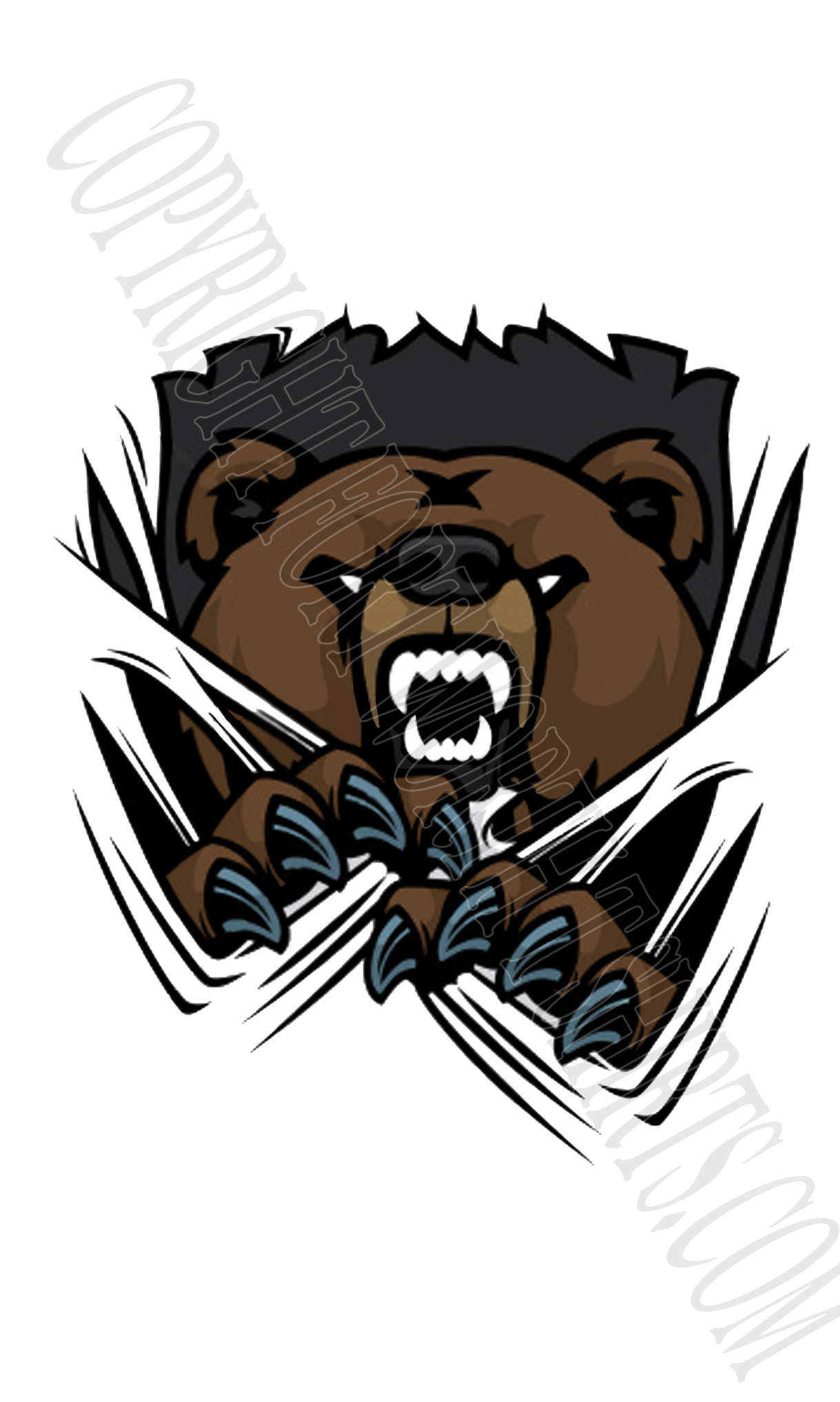 Fort Worth T Shirts Design Page Clip Art Black And - Brewer Bears - Png Download (1219x2034), Png Download