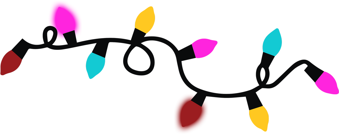 Transparent Christmas Lights Clipart - Png Download (1200x469), Png Download