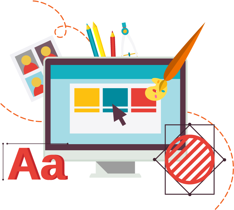 Custom Website Design With Magento Experts - Design Clipart (900x800), Png Download