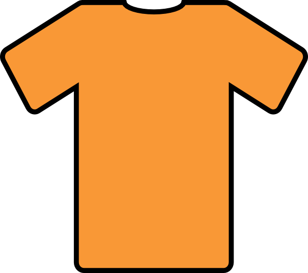 Orange Plain T Shirt Clipart Full Size Clipart (1168156) PinClipart