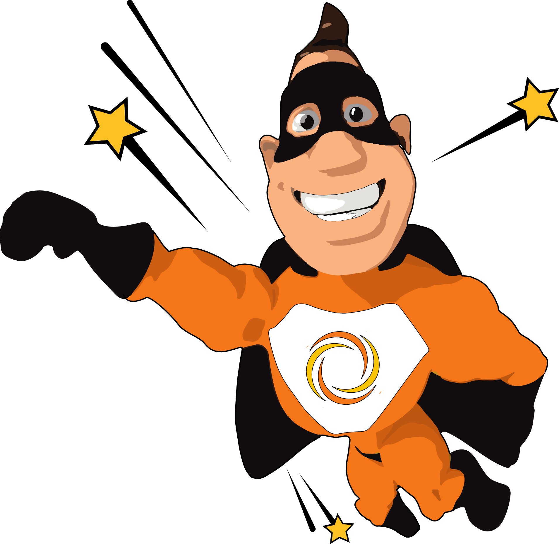 It Process Automation Super Hero - Hero Award Cartoon Clipart (1910x1859), Png Download