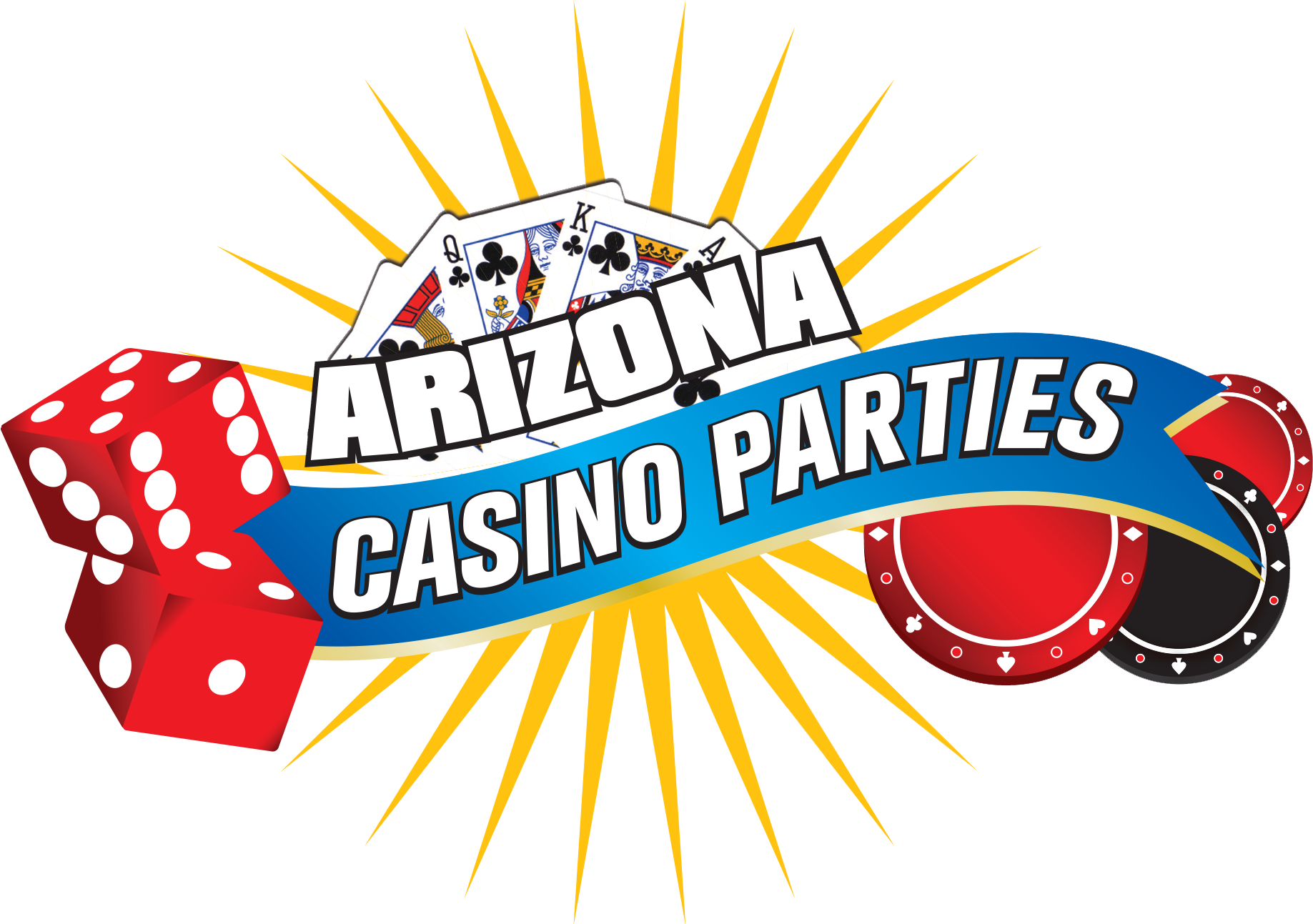 Casino Party Rentals Phoenix Az - Dice Game Clipart (1837x1293), Png Download
