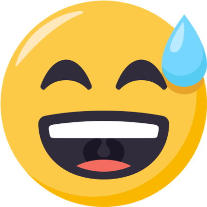 Smiling Face With Open Mouth & Cold Sweat - Carolines Treasures Eon1008sh4 Smiling Face & Cold Clipart (1400x460), Png Download