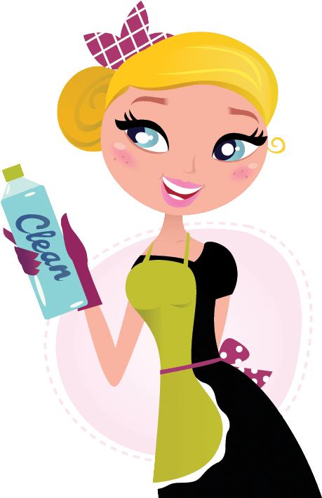 Schedule Your Free Quote Now - Maid Cleaning Cartoon Clipart (600x710), Png Download