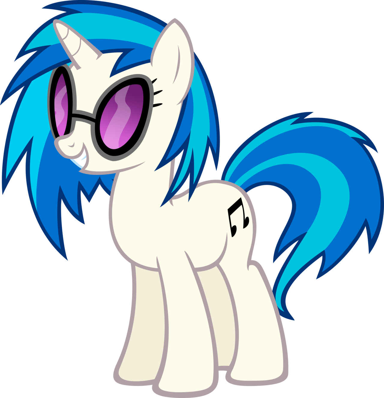 Dj Pon-3 Vector - Vinyl Scratch Mlp Clipart (1280x1326), Png Download