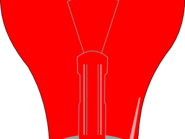 Light Bulb Clipart Red - Png Download (640x480), Png Download