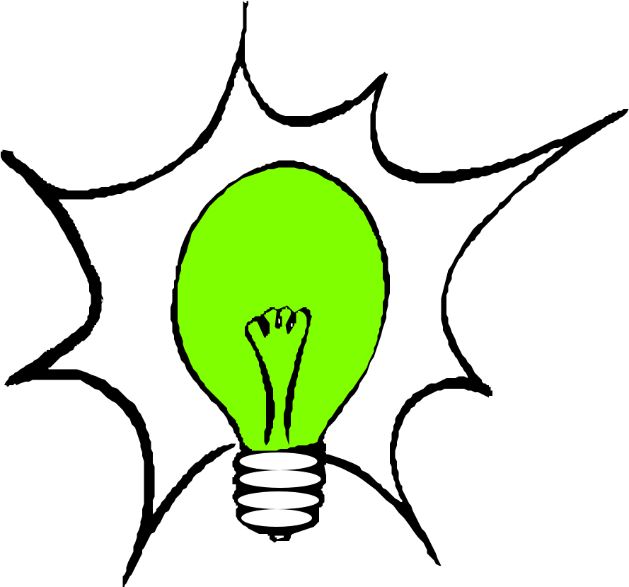 How To Set Use Green Light Bulb Svg Vector (vector Clipart (600x561), Png Download