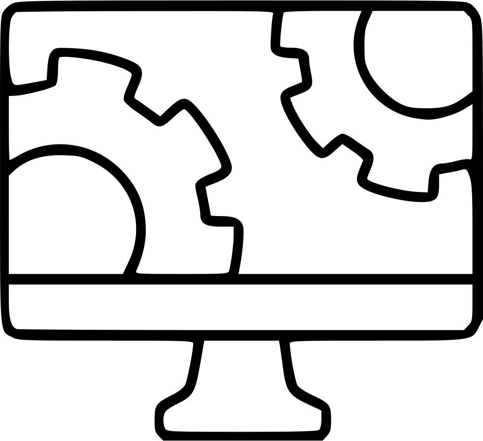 Monitor Gears Software Settings Repair Mac Setup Bios - Mac Repair Icon Clipart (980x896), Png Download