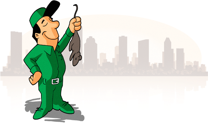 Termite Control Man Holding A Rat - Rat Pest Control Man Clipart (783x483), Png Download