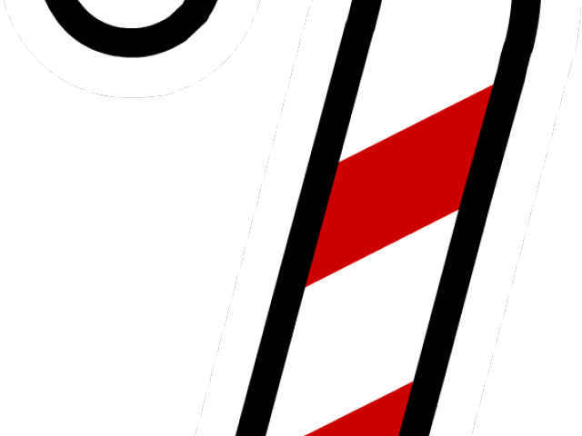 Candy Cane Clipart Question Mark - Bengala De Natal Para Colorir - Png Download (640x480), Png Download