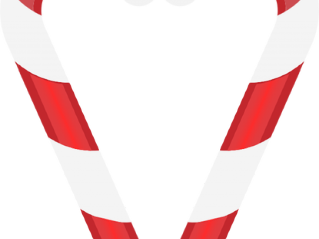 Candy Cane Clipart Svg - Candy Cane Heart Shape - Png Download (640x480), Png Download