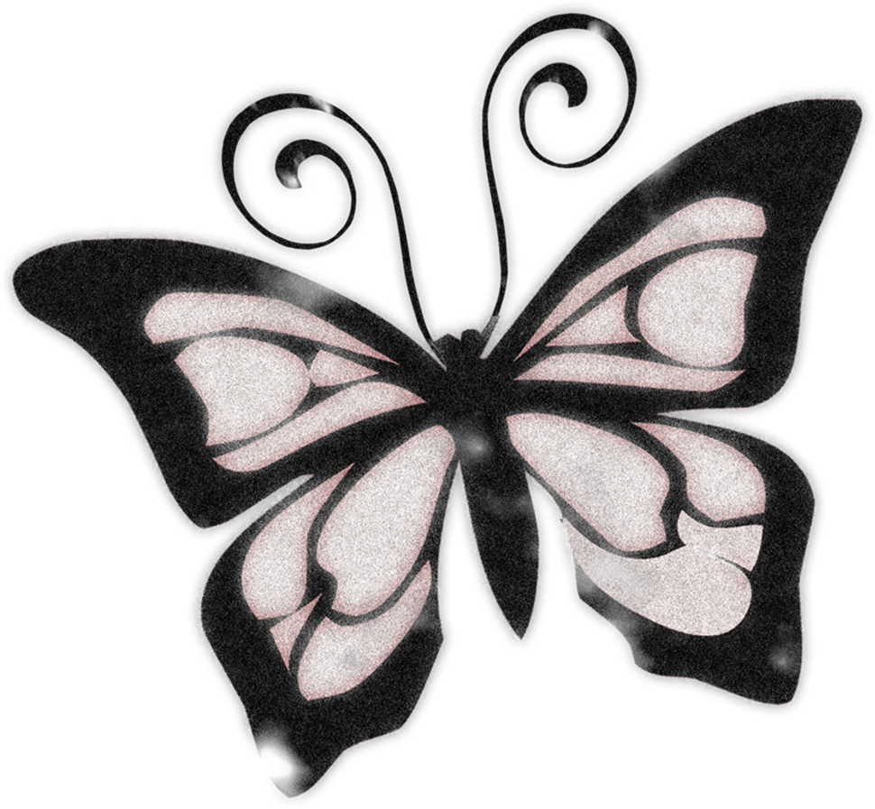 Vintage Grunge Paper And Corresponding Butterfly Hope - Groovy Grandma Rectangle Car Magnet Clipart (970x897), Png Download