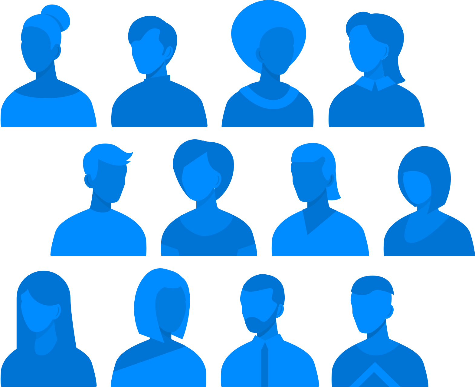 People Bg Welcome Section - Blue Clipart (1570x1278), Png Download