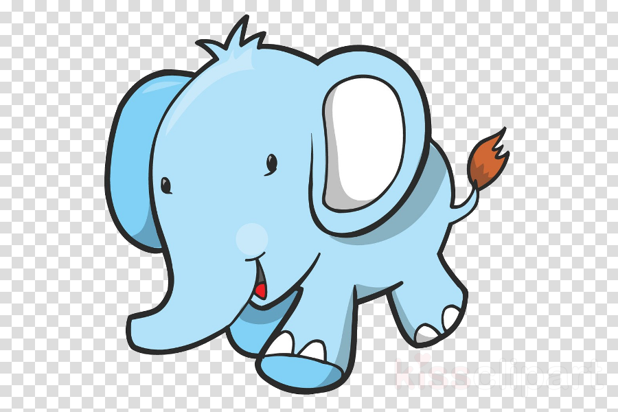 Blue Elephant Clipart Elephants Clip Art - Pusheen Png Transparent Png (900x600), Png Download