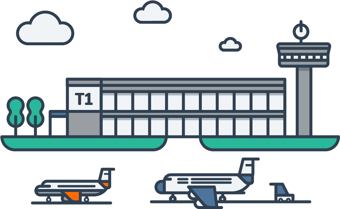 Mflow Airport Scale - Transport Clipart (1200x1200), Png Download