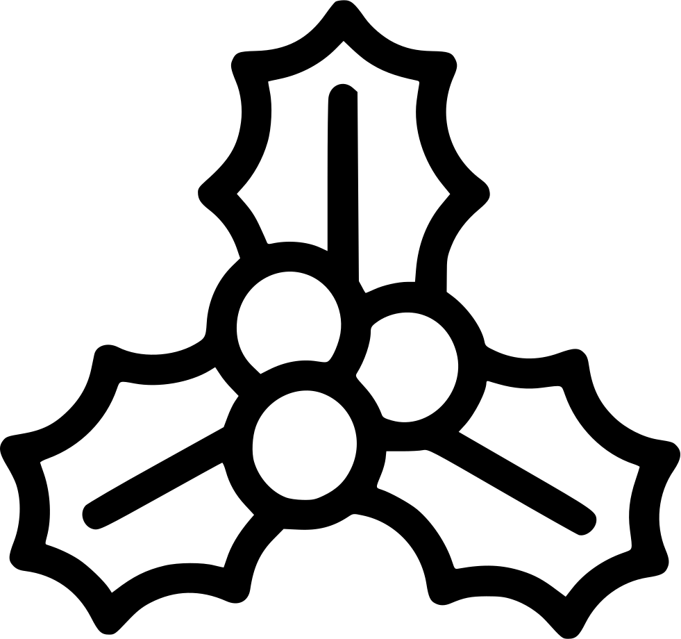 Icon Png Free Download Onlinewebfonts Com File - Mistletoe Icon Clipart (981x920), Png Download