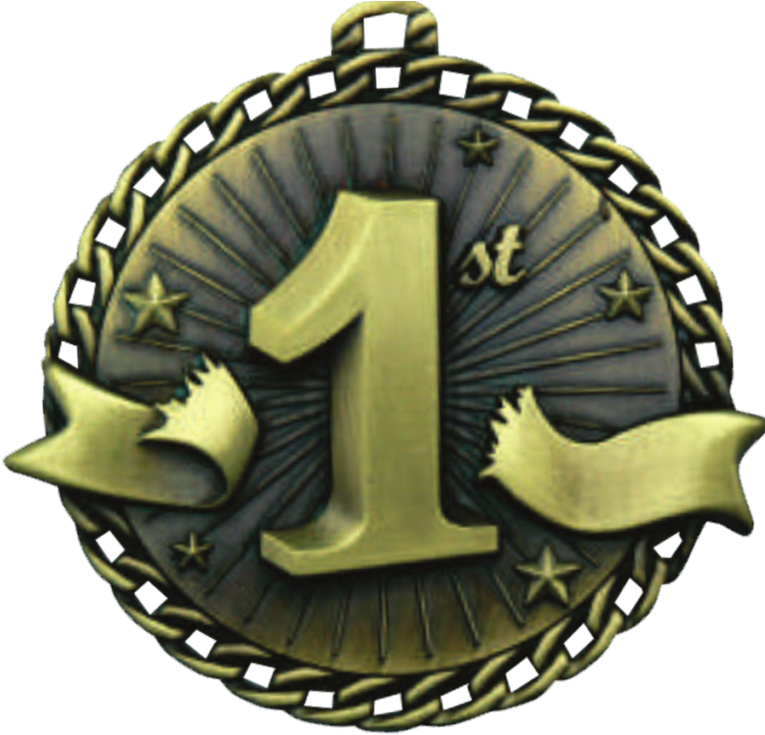 G1m31g 1st Place Med - Ribbon Burst 1st Place Medal Clipart (768x838), Png Download