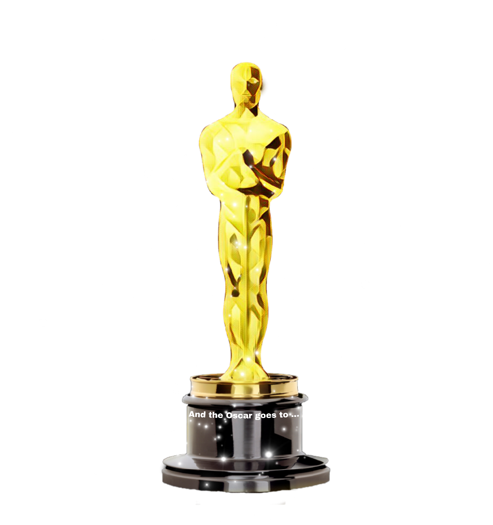 Oscar Trophy Animated Gif Clipart (1024x1024), Png Download