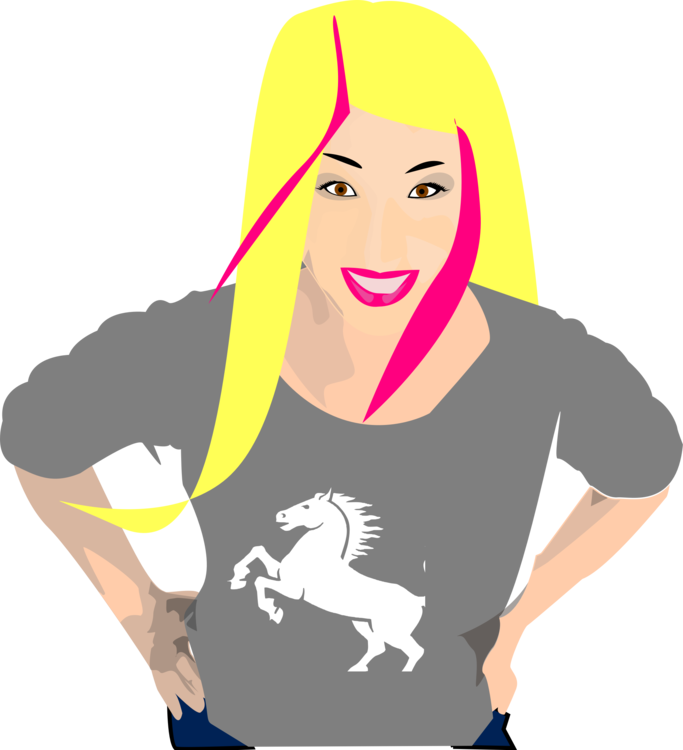 Punk Rock Punk Subculture Pop Punk Drawing Woman - Punk Rock Emo Girl Clipart - Png Download (683x750), Png Download