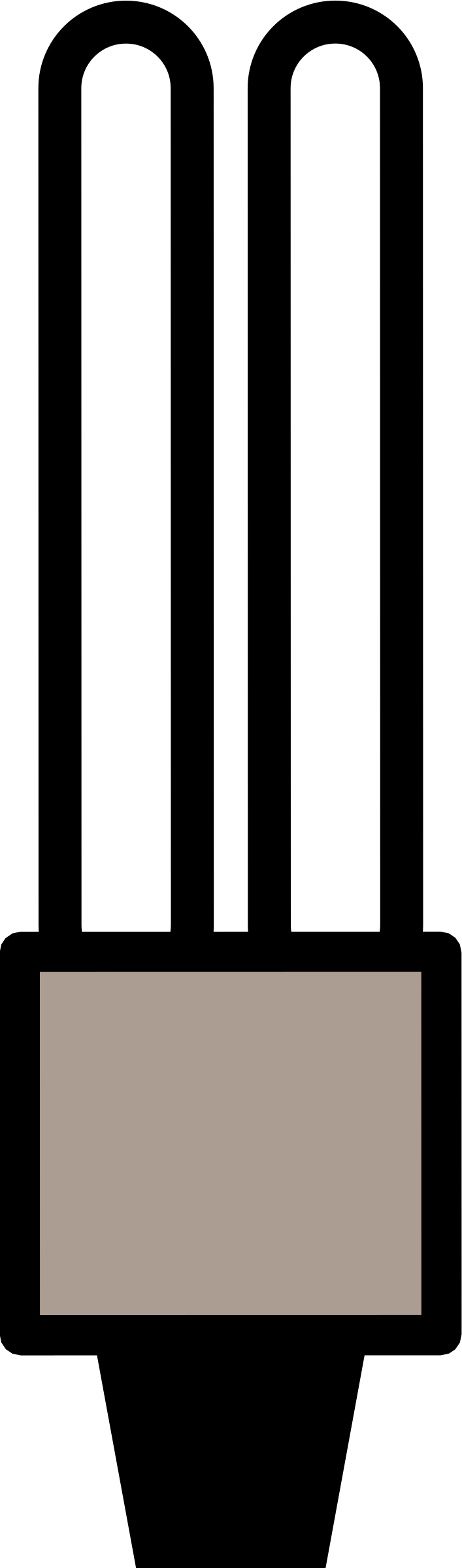 Big Image - Incandescent Light Bulb Clipart (707x2400), Png Download