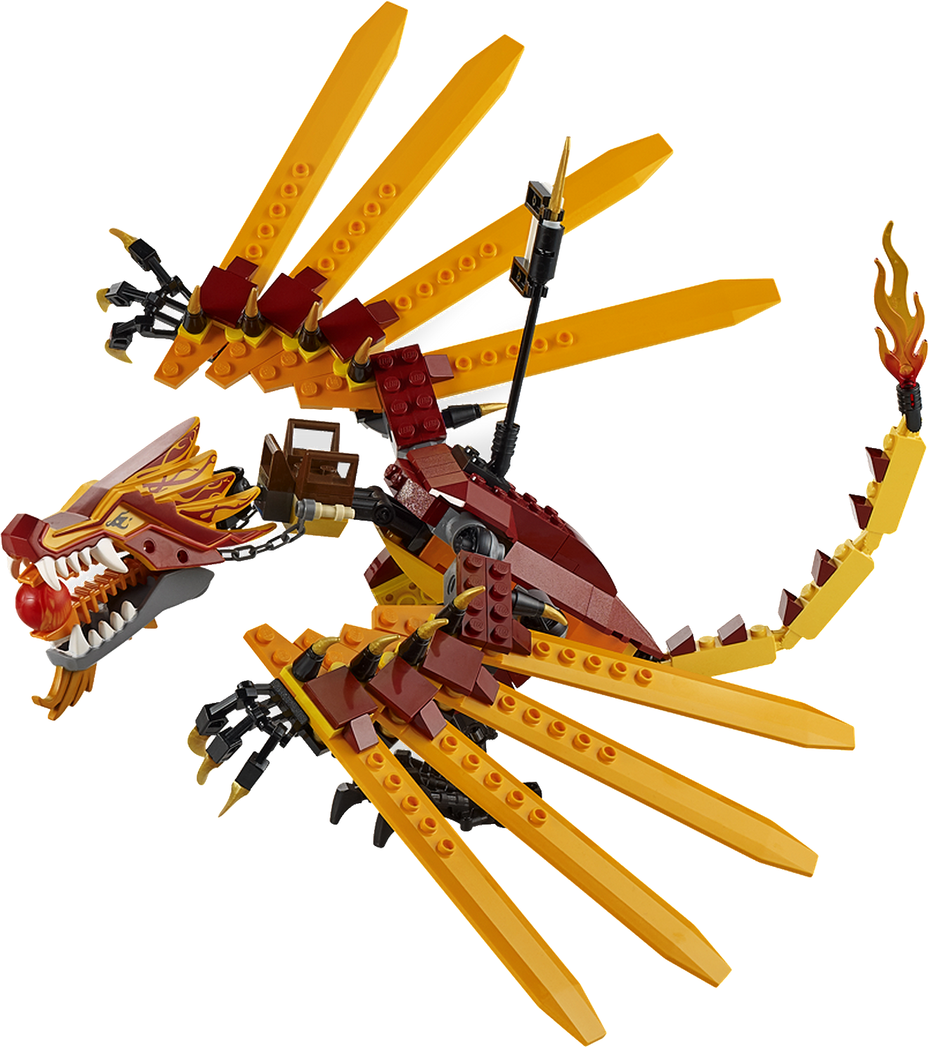 2507 Fire Temple - Lego Ninjago Fire Temple (2507) (age: 8 - 10 Years) Clipart (1348x1518), Png Download