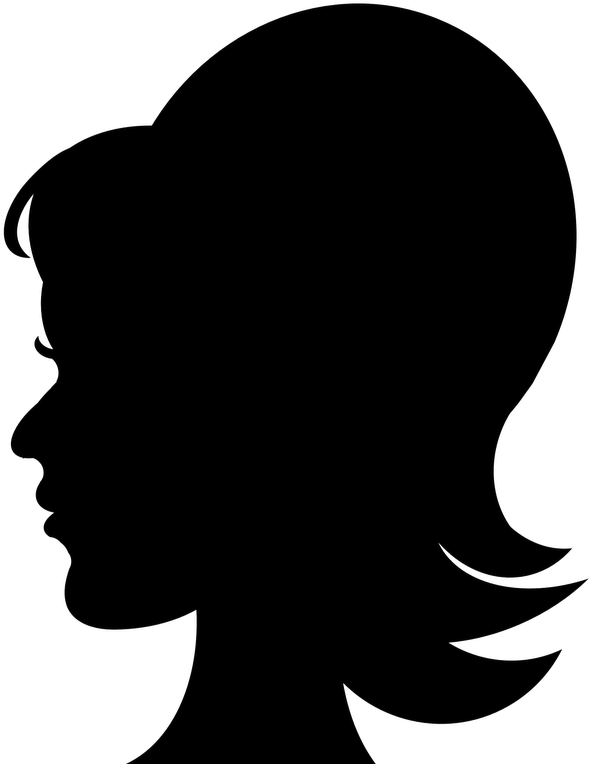 Clipart Silhouette Woman Head - Silhouette - Png Download (618x800), Png Download