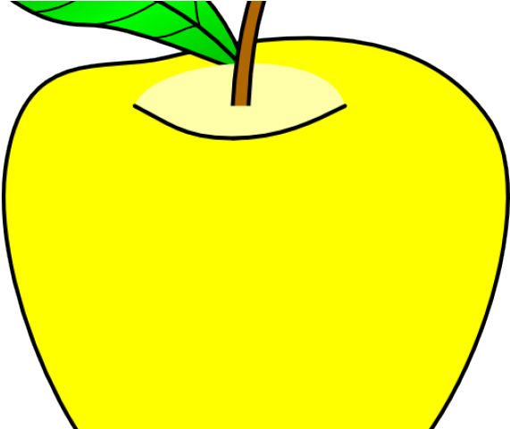 Apple Clipart Yellow - Png Download (640x480), Png Download