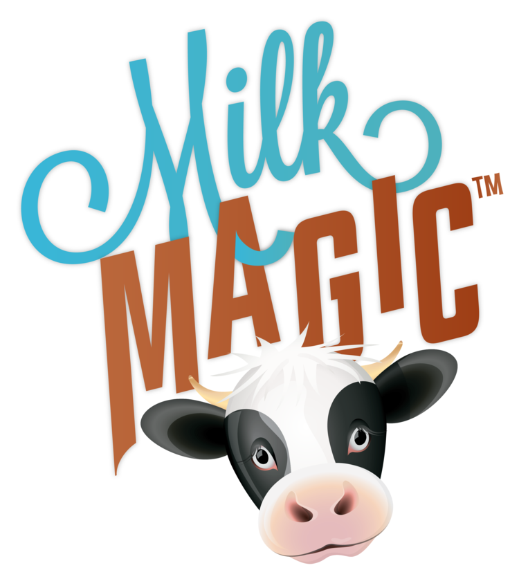 Milkmagic Logo Color White Border-01 - Magic Straws Clipart (1000x1000), Png Download