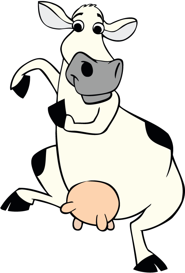 Dancing Cow Clipart (612x900), Png Download