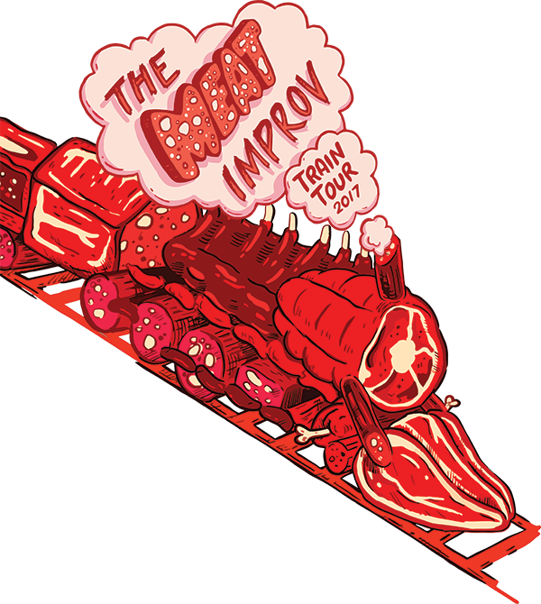 Meat-train - Illustration Clipart (600x670), Png Download