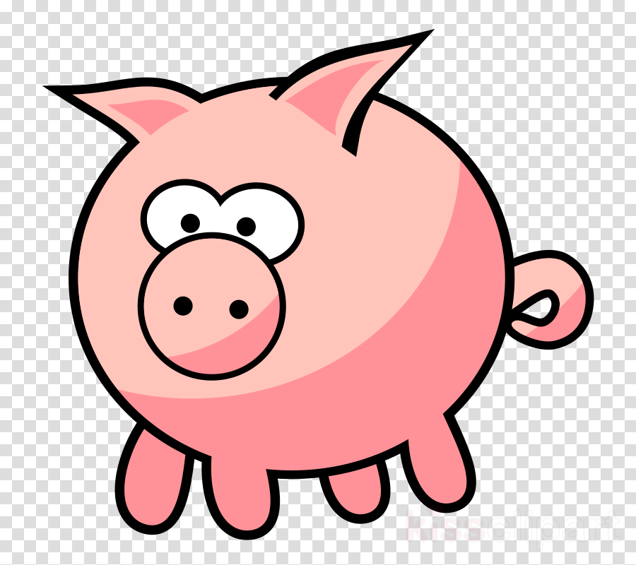 Farm Animals Clipart Cattle Livestock Clip Art - Pink Cartoon Pig Png Transparent Png (900x800), Png Download