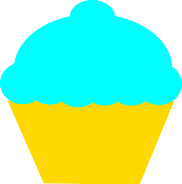Jasmine Cupcake Clip Art At Clkercom Vector Online - Png Download (594x599), Png Download