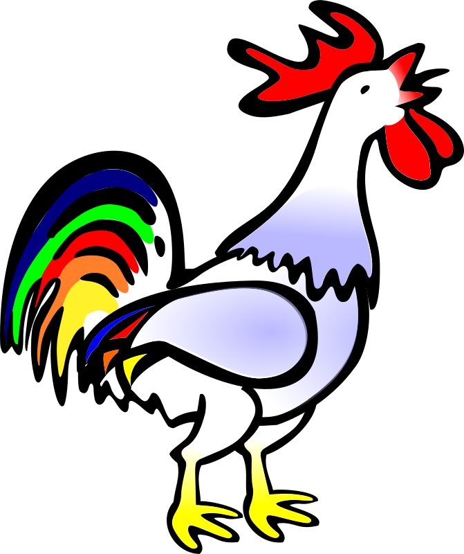 All Photo Png Clipart - Free Clip Art Rooster Transparent Png (629x750), Png Download
