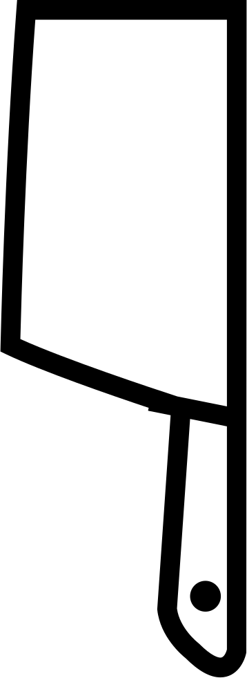 Butcher's Knife Comments Clipart (358x981), Png Download