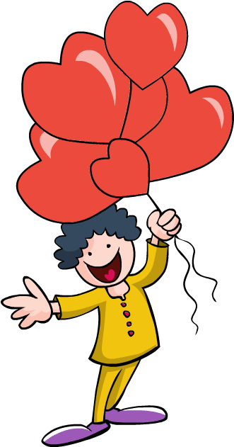 Clip Art Love Hearts Bond Valentines Day Strings Boy - Love - Png Download (600x630), Png Download