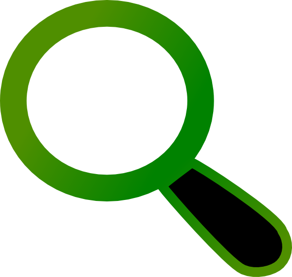 Green Magnify Glass Clipart (600x568), Png Download
