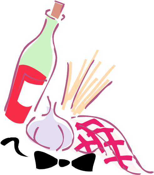 Pasta-graphic - Mood For An Italian Ornament (round) Clipart (688x679), Png Download