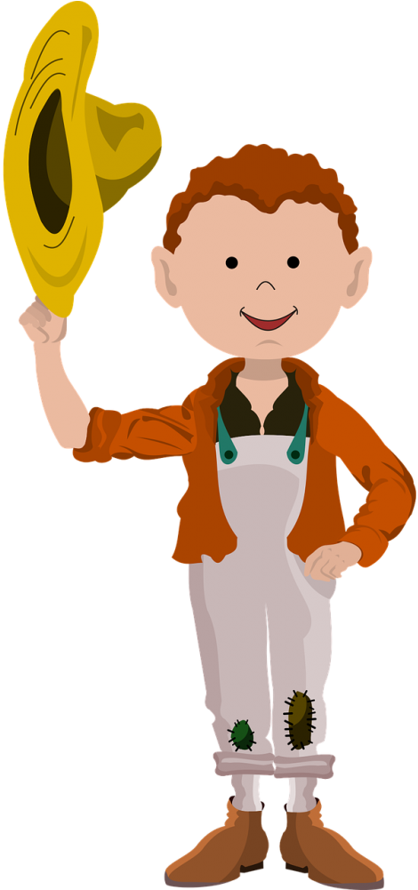 Village Boy Png - Village Boy Cartoon Clipart (400x800), Png Download