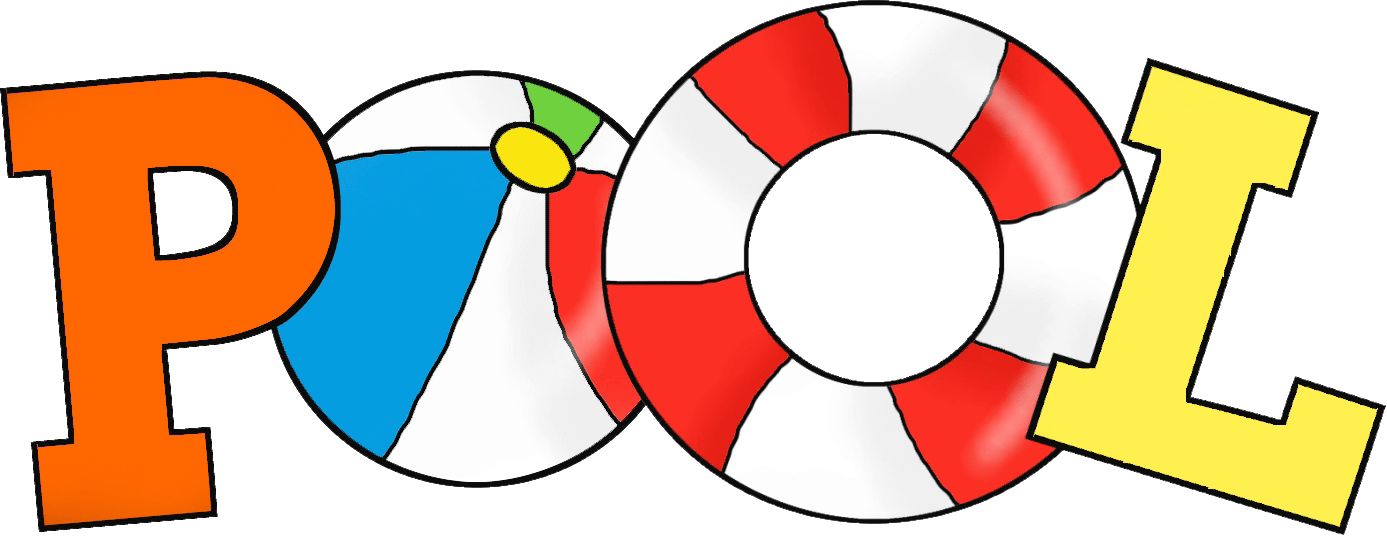 Download - Pool Party Words Clipart (1387x537), Png Download