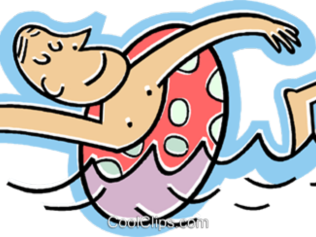 Man Clipart Swimming - Swimming Coloring In For Kindergarten - Png Download (640x480), Png Download