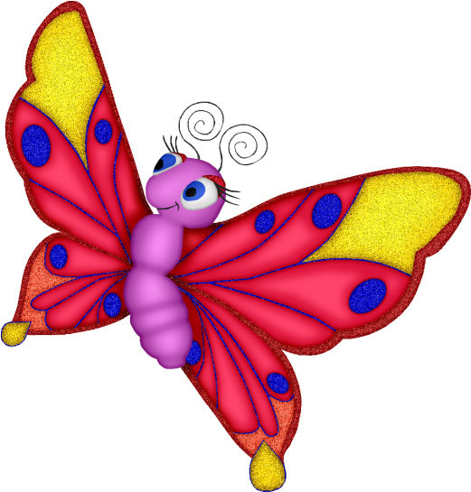 Borboletas & Joaninhas E - Clipart Images Of Butterflies - Png Download (545x600), Png Download