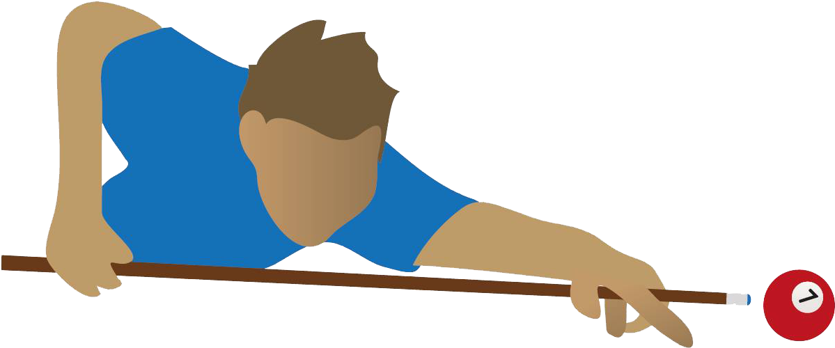 There Are Many Ways To Hold A Pool Cue, Very Similar - Ways To Hold A Pool Stick Clipart (1234x530), Png Download