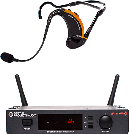Special Projects Evo Wireless Mic System - Special Projects Audio Evo 25 Headset Clipart (500x674), Png Download