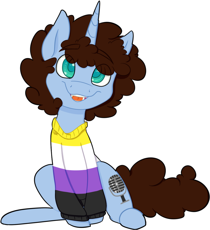 Xenovie, Nonbinary, Nonbinary Flag, Nonbinary Sweater, - Cartoon Clipart (1010x1024), Png Download