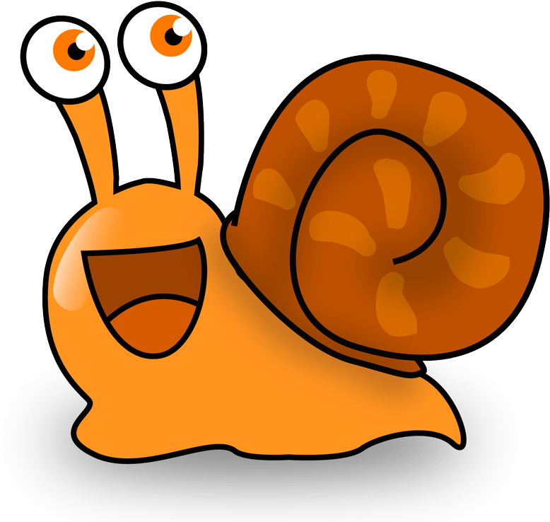 Happy Snail Clipart (839x773), Png Download