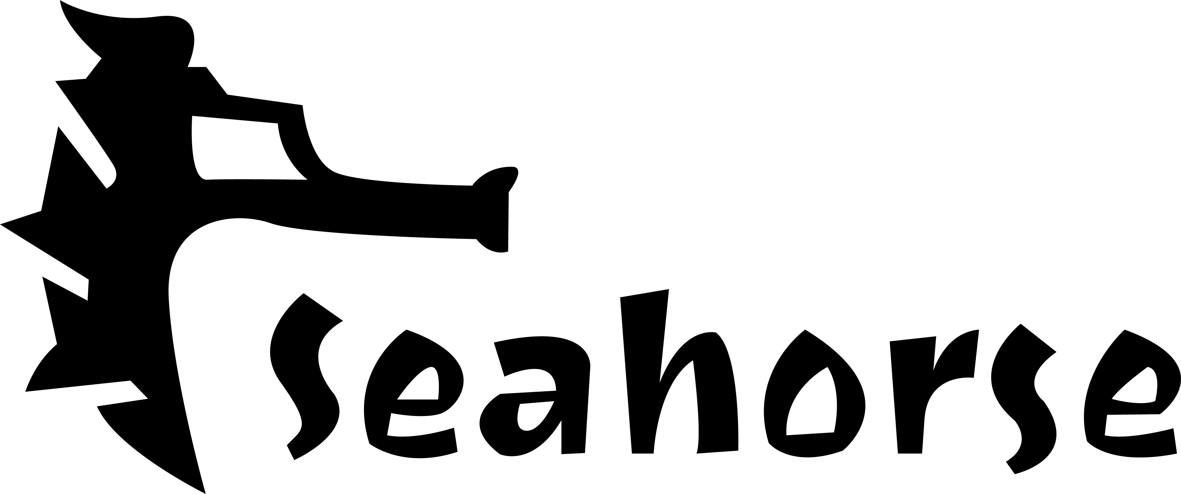 Dry Seahorse Dry Seahorse - Cattle Clipart (4101x1716), Png Download