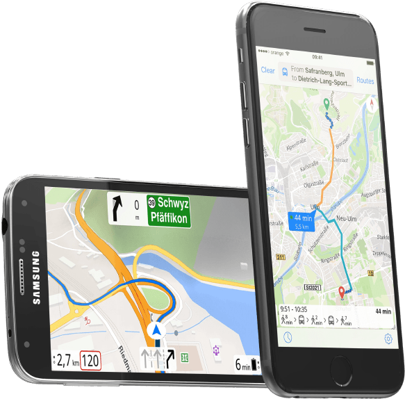 Turn By Turn Navigation, Crowd Sourced Traffic, Openstreetmap, - Android Clipart (600x577), Png Download